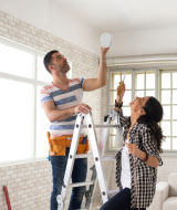 DIY installing wireless linked smoke alarms