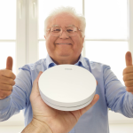 interconnected photoelectric smoke alarms for seniors