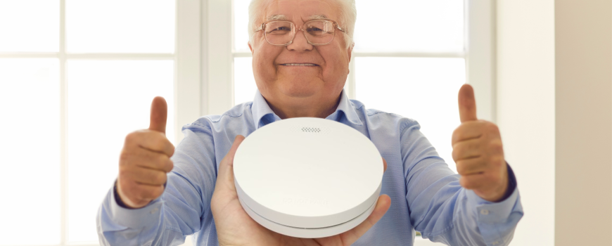 interconnected photoelectric smoke alarms for seniors