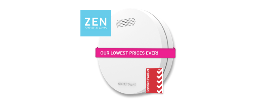 ZEN photoelectric smoke alarms - our lowest prices ever!