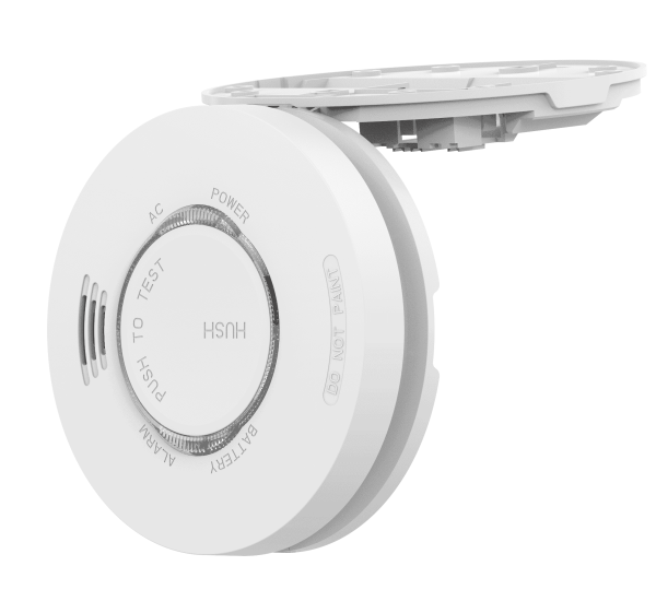 Emerald 240V Hardwired Smoke Alarm - Side Open View