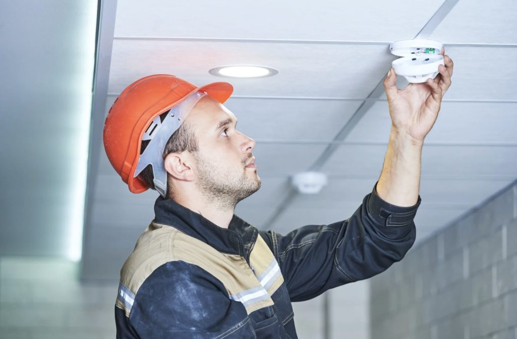 smoke alarm installation - 240V hardwired alarms must be installed by an electrician